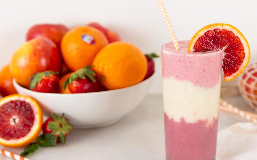 Blood Orange Apple Strawberry Smoothie