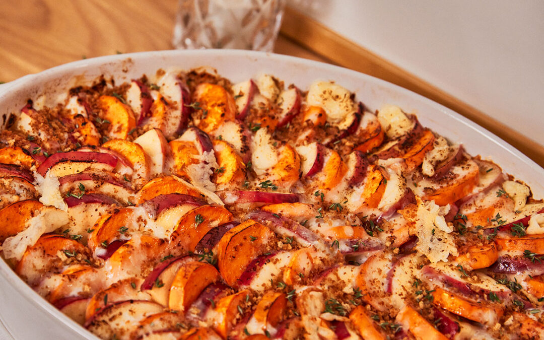 Sweet Potatoes and ENVY™ Apple Gratin