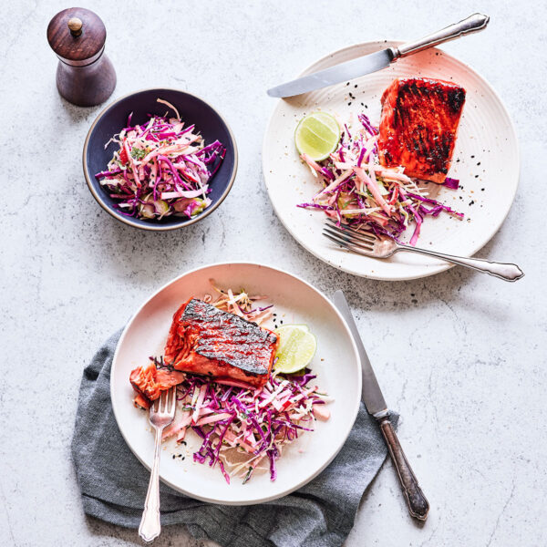 SEARED SALMON WITH ENVY™ APPLE SLAW