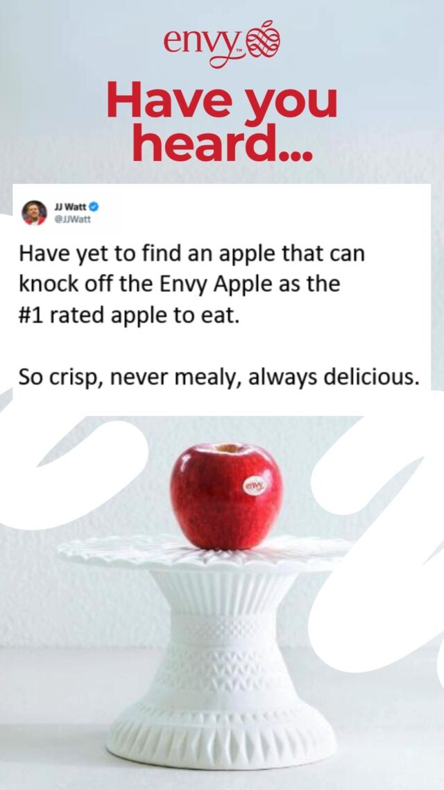 We always love seeing Envy fans on social media, and were thrilled to see that we're @jjwatt's apple MVP! 🤩🍎 Thank you, JJ!