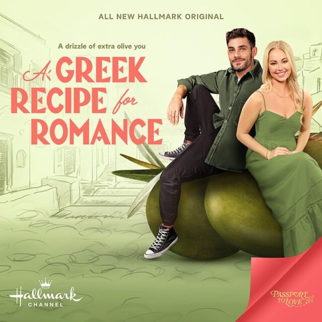 Get ready to be transported to Greece where food is cooking up, and love is in the air! 🇬🇷✨ #AGreekRecipeforRomance is almost ready to be devoured. Tune into @hallmarkchannel on June 15 at 8/7c to watch the premiere!