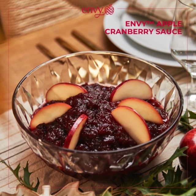 🍎🍂 Elevate your holiday table with a delightful twist on a classic! ENVY™ apples bring a natural sweetness to this vibrant cranberry sauce, adding a perfect balance of flavor to any feast. Whether it’s for Thanksgiving or a special family dinner, this recipe is the ultimate seasonal side. Ready to impress your guests? 🍴✨

Recipe > Link in bio!